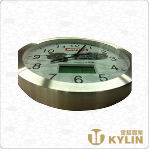 Fashional <span class=keywords><strong>Design</strong></span> Pas Cher Prix En Aluminium Numérique <span class=keywords><strong>Horloge</strong></span> Murale - Product Image 3