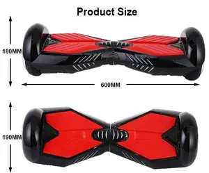Schwarz smart unruh/zwei Rad/selbst balancing elektroroller 2 rädern angetrieben gleichgewicht roller