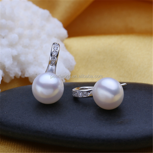 Bông Tai Ngọc Trai Nước Ngọt Tự Nhiên FEIRUN 9Mm Nút 3A Ngọc Trai Thật, Bông Tai Kẹp Ngọc Trai, Cô Gái Với Bông Tai Ngọc Trai - Product Image 3