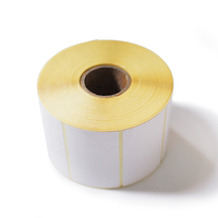 Échantillon gratuit 50x25mm Couleur Enduit Pré-Imprimé Auto-Adhésif Papier Autocollant 2x1 Pouces Thermique Directe étiquettes