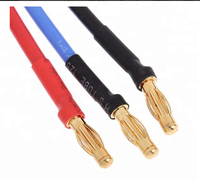 Câble d'extension pour moteur brushless RC, connecteur banane doré 4,0 mm/3,5 mm, 150 mm