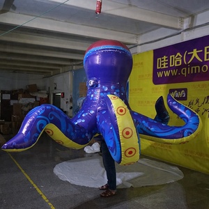Costume de <span class=keywords><strong>pieuvre</strong></span> bleue gonflable géant à <span class=keywords><strong>prix</strong></span> avantageux pour défilé - Product Image 2
