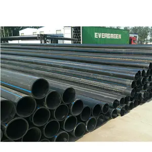 Cheap large diameter 24 inch HDPE pipe PN10 for water hdpe pe100 pipe price list buried directly