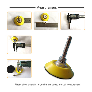 Tampon de ponçage de secours à crochet et boucle à filetage femelle M6 de <span class=keywords><strong>2</strong></span> pouces Livré avec outils de polissage à tige de 6mm - Product Image 3