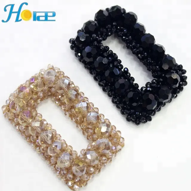 h006 wholesale glass beads shoe flower handmade shoe accessory for decoration