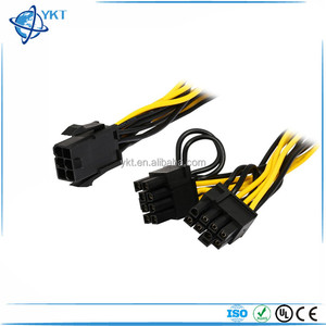 Molex PCI Express a 6 pin a <span class=keywords><strong>2</strong></span> x PCIe 8 (6 + <span class=keywords><strong>2</strong></span>) pin scheda madre grafica scheda Video PCI-e GPU VGA Splitter Hub cavo di alimentazione - Product Image 2