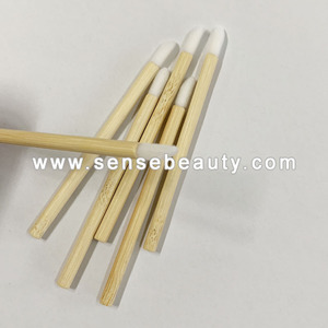 Brosse à cils à usage unique, jetable, manche en <span class=keywords><strong>bois</strong></span> en bambou, écologique, Logo, pièces - Product Image 3