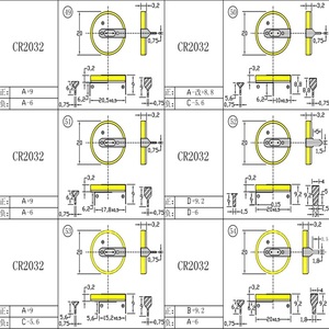 공장 직판 3V 리튬 배터리 Cr2032 <span class=keywords><strong>CR2025</strong></span> 납땜 탭 포함 - Product Image 2
