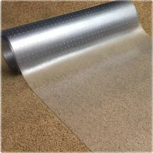 Jelas Kancing Karpet Kursi Roll Mat PVC Pelindung Lantai Tikar