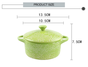 Mini Cazuela <span class=keywords><strong>de</strong></span> Cerámica Japonesa Hecha a Mano, Apta para Horno, para Crème Brûlée, con Tapa, para Hornear - Product Image 4