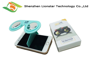 Logo personnalisé Lunettes <span class=keywords><strong>VR</strong></span> pliables Visionneuse de réalité virtuelle pour téléphone ios android Mini lunettes <span class=keywords><strong>VR</strong></span> en plastique - Product Image 2