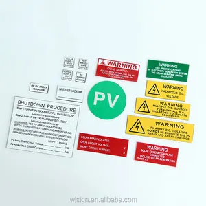 Kit de etiquetas solares abs, sistema de energia solar australiano de alta qualidade
