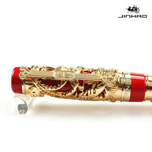 Penna stilografica Jinhao Dragon Phoenix con Set di astucci di lusso collezione <span class=keywords><strong>Vintage</strong></span> con penna firma convertitore di ricarica inchiostro - Product Image 4