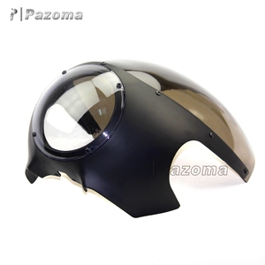 <span class=keywords><strong>Carenado</strong></span> <span class=keywords><strong>Universal</strong></span> para motocicleta, 5, 3/4 pulgadas, ABS, color negro, para Harley Custom <span class=keywords><strong>Cafe</strong></span> <span class=keywords><strong>Racer</strong></span> - Product Image 5