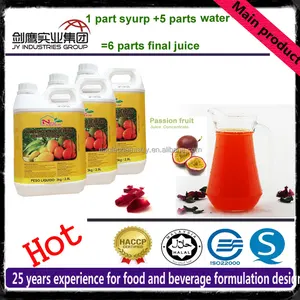 2021 Hot Selling Bubble Tea Passion Fruit Flavor Concentrate Syrup Juice For Slush Machine