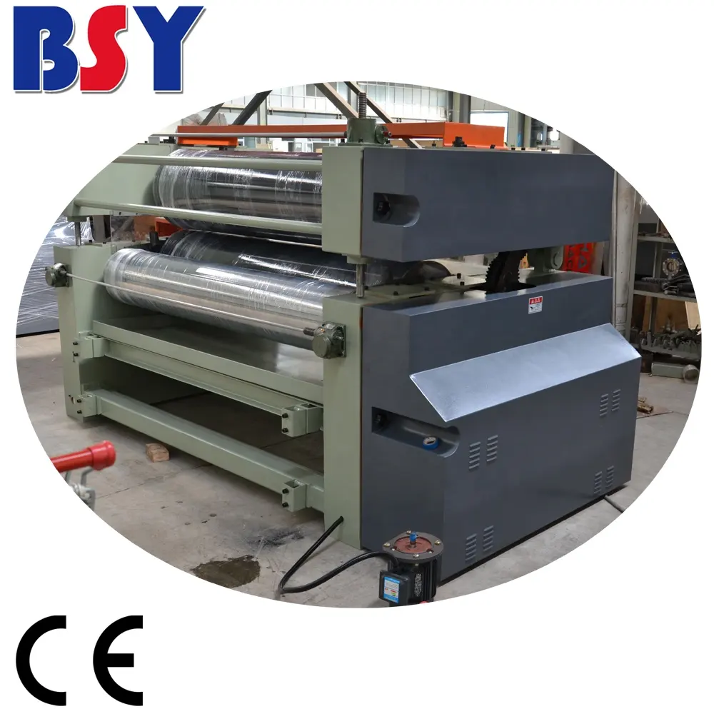 BSY 4ft 8ft Double Sided Wood Glue spreader roller machine for plywood plant