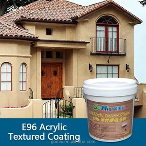 Estuco de pintura E96 con acabado texturizado de pared duradero de primera calidad