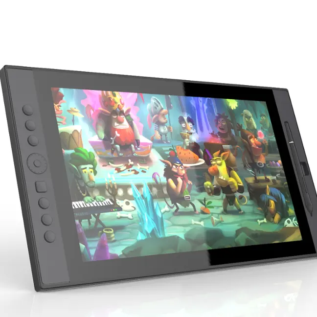VEIKK Tablet Paperless Elektronik E-Desain Grafis Digital Pena Tanda Tangan Pena Layar 15.6 inch IPS Monitor