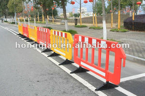 1.95m barriera stradale riciclata gomma per auto 11.5 kg/pz giallo rosso PE barriera di sicurezza stradale temporanea per uso stradale CN;ZHE - Product Image 5