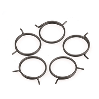Collier de serrage américain personnalisé en acier au carbone zingué à double fil, bras long, trois boucles, diamètre intérieur 30 mm, diamètre extérieur 2,5 mm