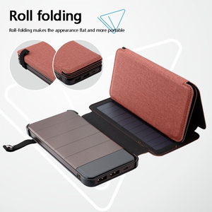 2 Trong 1 Có Thể Tháo Rời Năng Lượng Mặt Trời Ngân Hàng Điện 10000MAh Xách Tay Solar Panel Có Thể Gập Lại Không Thấm Nước Ngoài Trời Sạc Năng Lượng Mặt Trời Ngân Hàng Điện - Product Image 3