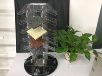 Présentoir rotatif en acrylique haute performance avec amortissement pour échantillons