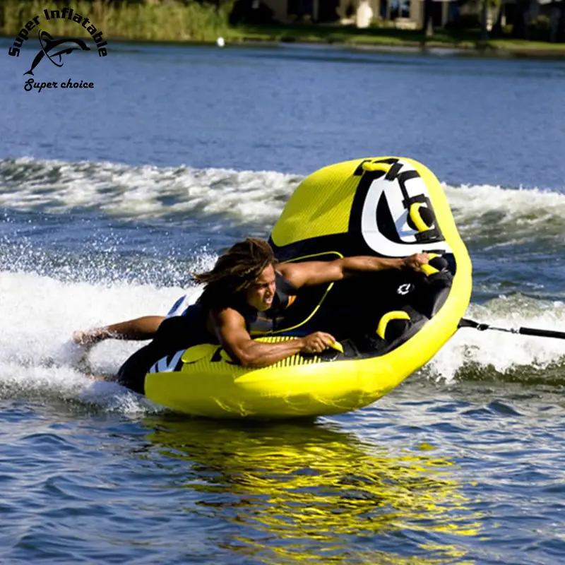 Inflatable पानी के खेल Towable उड़ान स्की ट्यूब समुद्र जेट पानी स्की