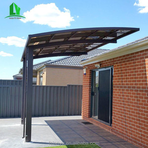 Ngoài Trời Prefab Sun Shades Khung Kim Loại Thép Không Thấm Nước Xe Tán - Product Image 5