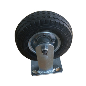 <span class=keywords><strong>6</strong></span> 8 10 Zoll Pneumatische Rutschfeste Gummi-Lenkrollen Schwenkbare Starrrollen mit OEM-Unterstützung - Product Image 6