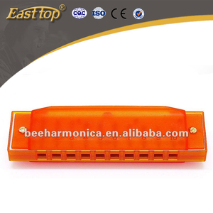 Naranja tabla de aluminio de <span class=keywords><strong>10</strong></span> hoyos armónica de juguete - Product Image 1