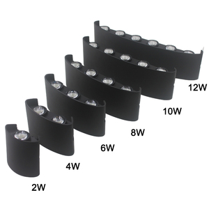 8W A Mené La lampe <span class=keywords><strong>de</strong></span> mur Extérieure D'intérieur <span class=keywords><strong>Ip65</strong></span> Vers Le Bas Blanc Noir Moderne Pour La Maison Escaliers Chambre Chevet Lumière <span class=keywords><strong>De</strong></span> <span class=keywords><strong>Salle</strong></span> <span class=keywords><strong>De</strong></span> Bains - Product Image 6