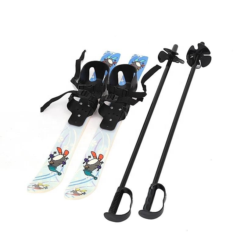 Freestyle ABS+HDPE Beginner Ski Set for Kids & Poles