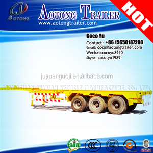 Durable MSK naviera transporte <span class=keywords><strong>de</strong></span> ganso cuello <span class=keywords><strong>de</strong></span> Tres ejes <span class=keywords><strong>Remolque</strong></span> Esqueleto contenedor <span class=keywords><strong>de</strong></span> $ number pies - Product Image 4