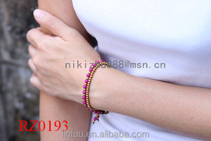 Doble de las mujeres Brazalete de cuentas Con campana de latón oem <span class=keywords><strong>gshock</strong></span> reloj pulsera - Product Image 5