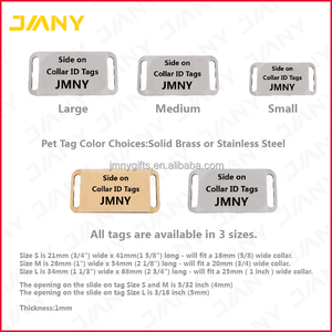 Etiqueta de Identificación para Perros al por Mayor, de Acero Inoxidable, Estilo Moderno, 6 Colores, Deslizable, para Collares de Perro con Hebilla, Stock de Fábrica - Product Image 4