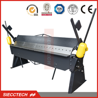 Machine à plier la tôle manuelle de type américain de 10 pieds, à commande manuelle, pour boîtes et panneaux, avec frein à doigts