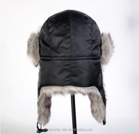 2023 invierno piel sintética rusa Ushanka, sombrero de trampero y pasamontañas