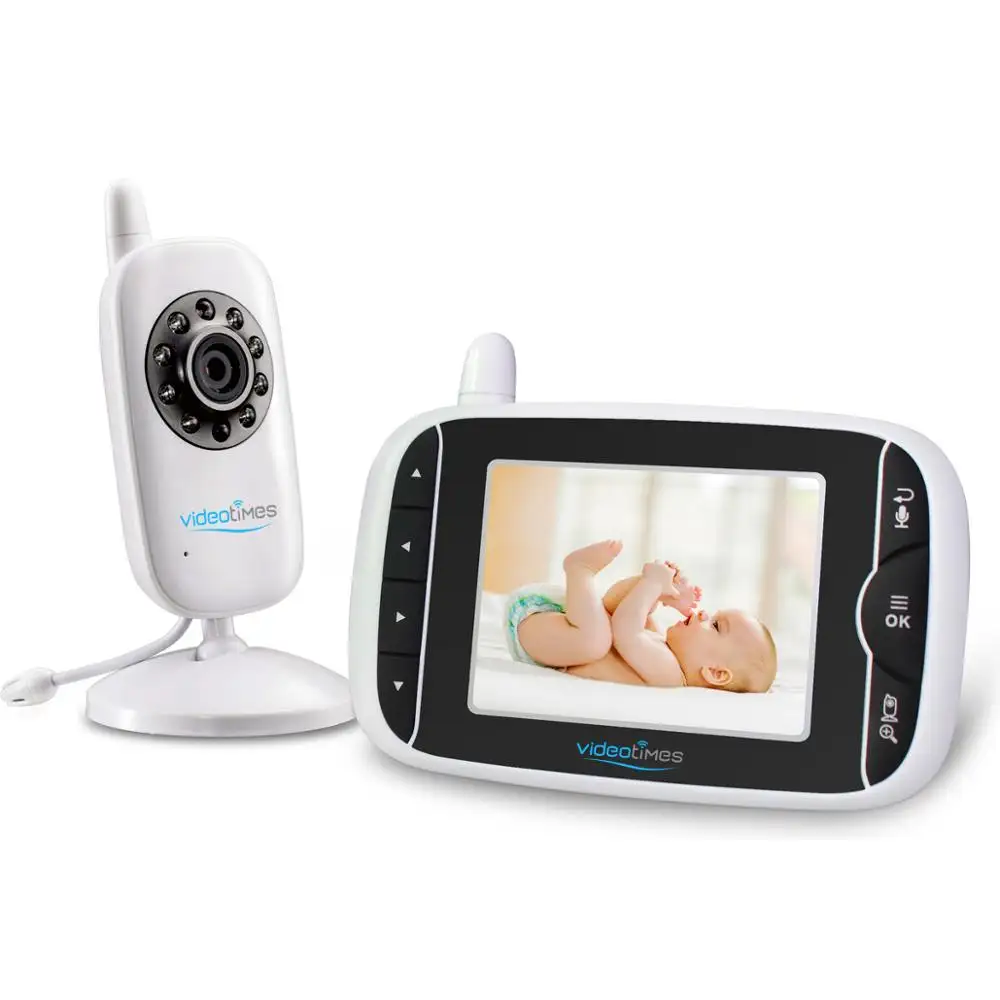 Mejor venta 3,2 pulgadas LCD wireless baby monitor video ampliable cámaras para bebé con visión nocturna por infrarrojos