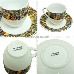 Ensemble de café éthiopien Jebena, tena, avec décoration de <span class=keywords><strong>sheba</strong></span> - Product Image 3