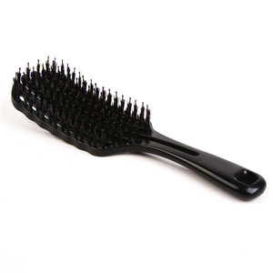 <span class=keywords><strong>Brosse</strong></span> à cheveux en poils <span class=keywords><strong>de</strong></span> <span class=keywords><strong>sanglier</strong></span> à ventilation incurvée <span class=keywords><strong>pour</strong></span> massage du cuir chevelu, séchage rapide et démêlage - Product Image 4
