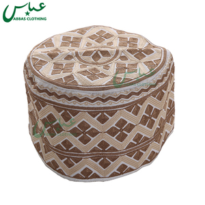 สวดมนต์ผู้ชายหมวกอิสลามปักหมวกนุ่มโอมาน - Product Image 2