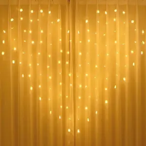 Decorative Led Lights Heart Curtain Light 138LED Warm White For Wedding Decoration Home Decoration Accessories