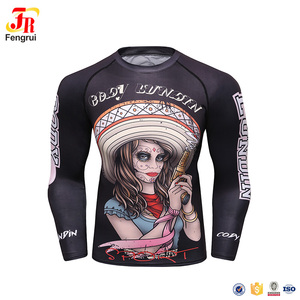 Wholesale Men's Apparel Muscle Slim Fit Long Sleeve Quick Dry <strong>Compression</strong> <strong>Shirt</strong> - Product Image 3