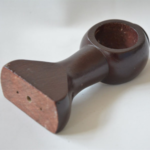 Supporto a Parete per Asta Tenda <span class=keywords><strong>in</strong></span> <span class=keywords><strong>Legno</strong></span> Singolo Piatto 28MM Marrone, Vendita Calda - Product Image 3