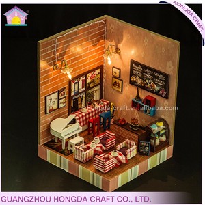Abordable à la main avec la lumière et meubles miniature dollhouse cadeaux saint valentin - Product Image 3