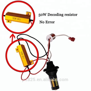 LED de doble Color BAU15S 4014 66 SMD <span class=keywords><strong>PY21W</strong></span> <span class=keywords><strong>7507</strong></span> T20 7440 50W, resistencia, luz de intermitente DRL sin Error - Product Image 4