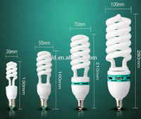 Lampe fluorescente compacte en gros, lampe à économie d'énergie, spirale CFL 5500k 6500k 45W 65W 85W 105W 125W 135W E27 B22 AC110V AC220V 90
