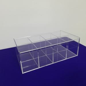 8 compartimento de caja de té organizador caja de almacenamiento de acrílico personalizada bolsa de té titular de - Product Image 5