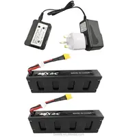 ब्रिटेन मानक 1 pcs चार्जर + 2 pcs 7.4 v 1800 mAh H502S लाइपो बैटरी के लिए MJX B3 कीड़े 3 b3H कीड़े 3 H F17 F100 गबन लिथियम बैटरी