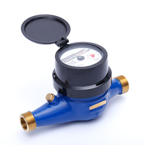 ISO4064 Klasse B 15mm Günstige Kunststoffabdeckungen Elektronischer Magnetstopp Mechanischer Messing Trockentyp Mehrstrahl Digitaler Ningbo Wasserzähler - Product Image 2